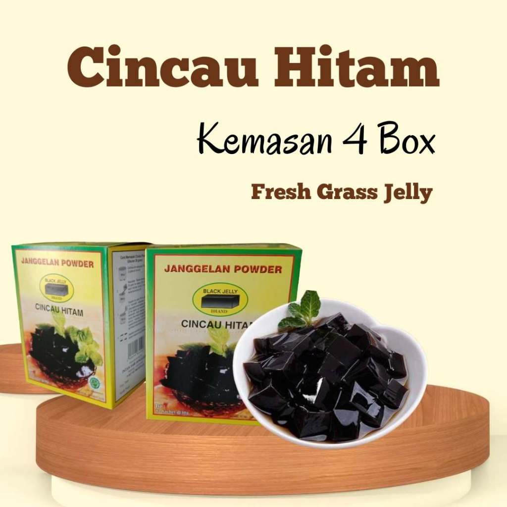 

Cincau Hitam Powder Praktis, Mudah Serta dapat diSimpan Lama Kemasan 4 Box di Medan