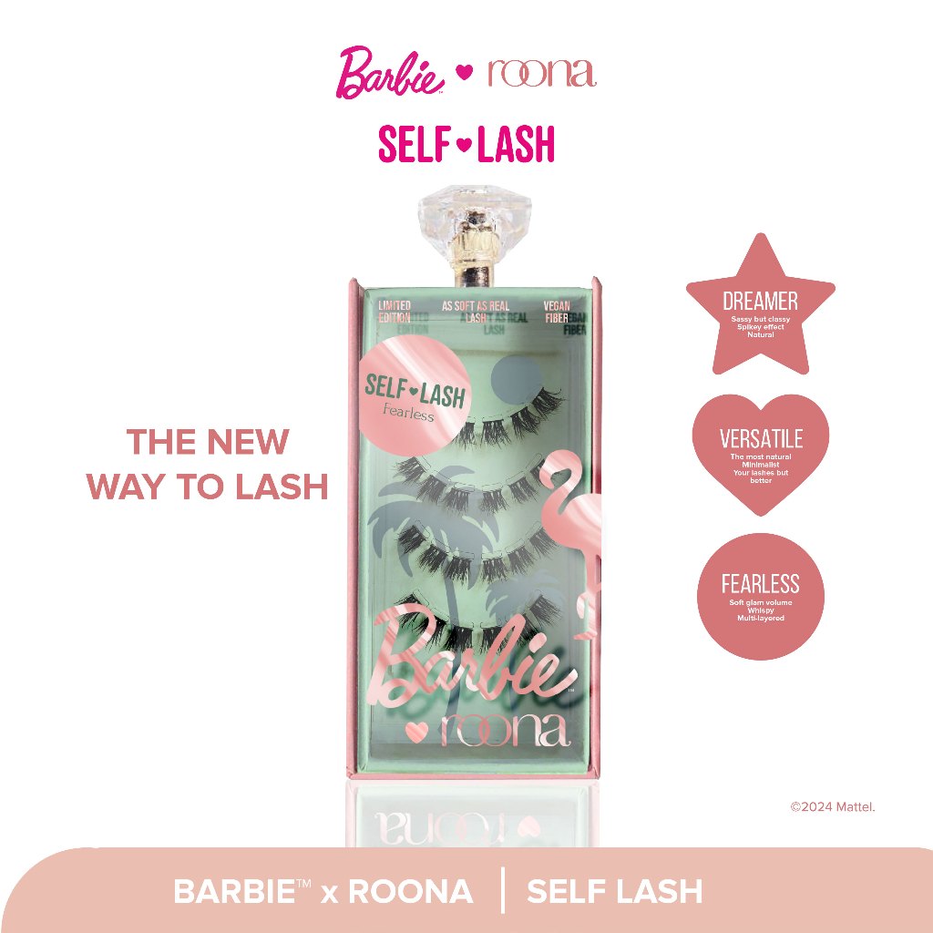 Barbie x ROONA - Self-Lash (Lash Only) DIY Eyelash Extension | Individual Lash, Pasang Sendiri Eyela