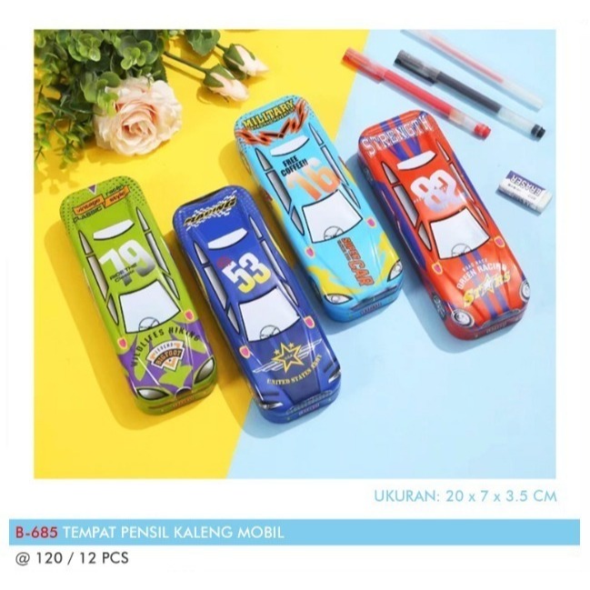 

Rmdodo - Kotak Pensil Kaleng Mobil 2 Tingkat / Tempat Pensil B-685