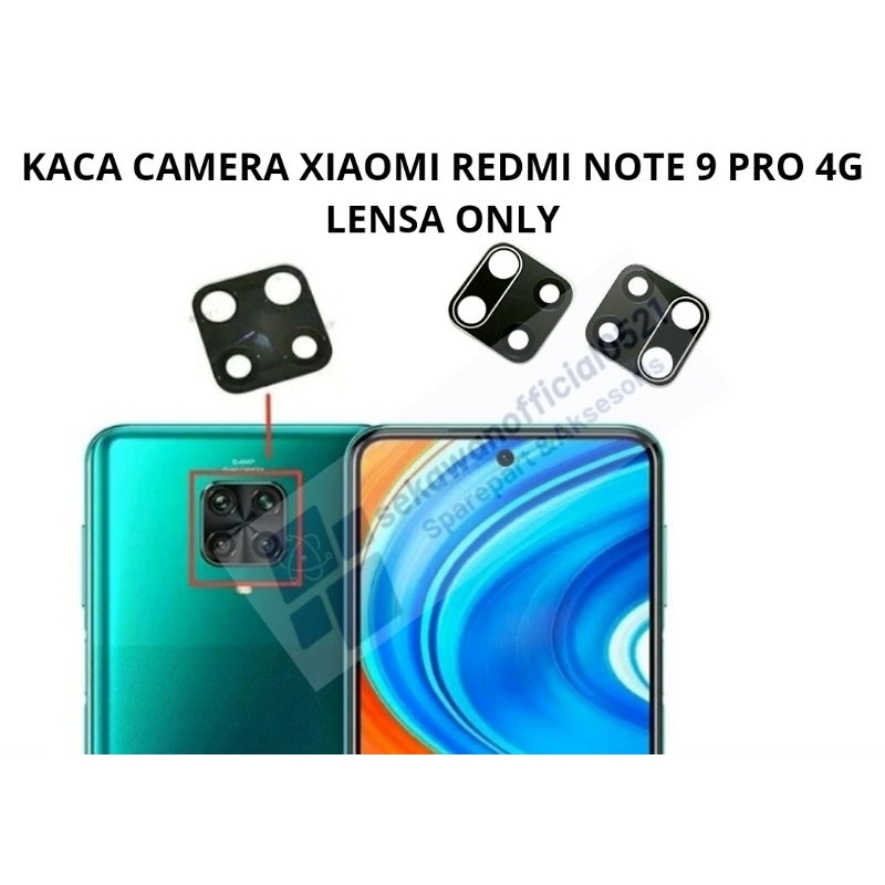 Kaca Kamera Xiaomi Redmi Note 9 Pro Original