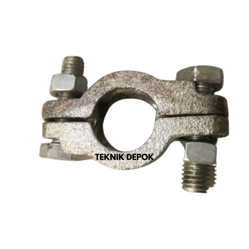 Clamp Hose Ludecke SL 22 Galvanis Klem Pemadam Kebakaran 22 mm 2 Baut Pengencang Selang Air Tekanan 