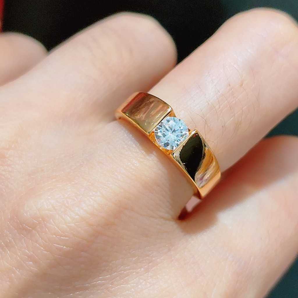 Cincin kawin cincin couple mata satu BEST JEWELRY