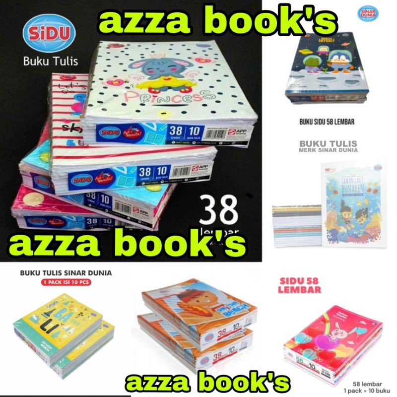 

paket 1 pack buku sidu 38 lembar dan 58 lembar