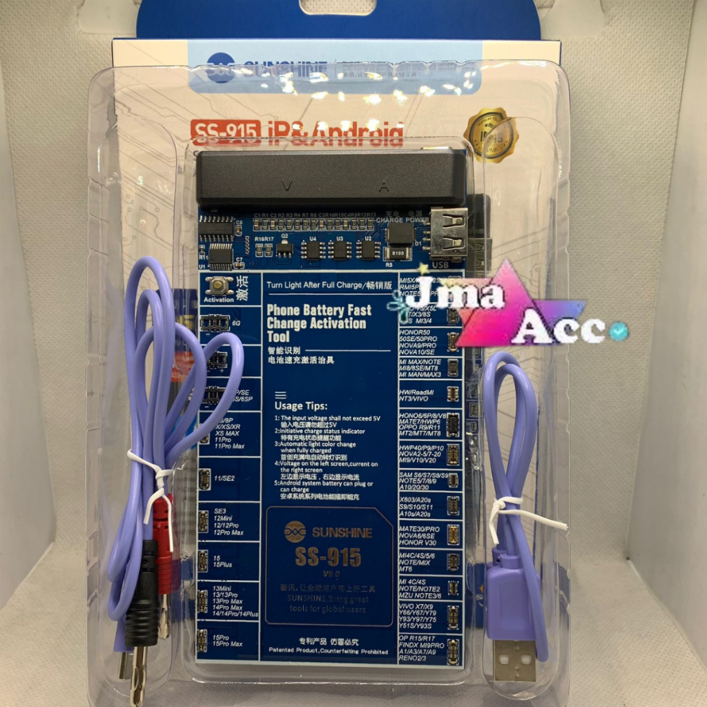 TOOL BOARD CHARGER SUNSHINE SS-915 DIGITAL IPH & ANDROID NAIK V9.0 / TOOLS