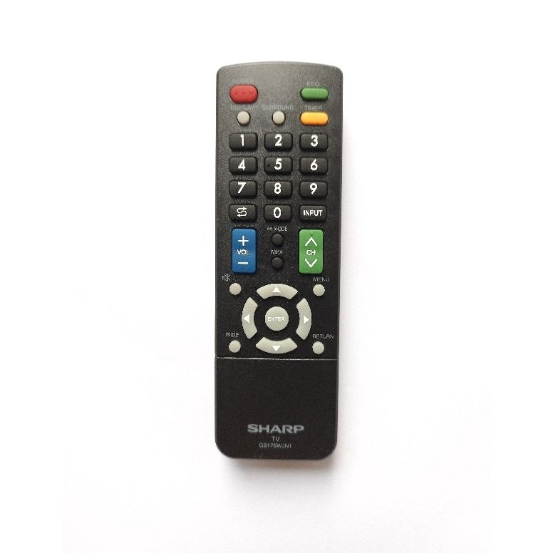 REMOT REMOTE TV SHARP AQUOS GB176WJN1 LCD LED ORIGINAL ASLI h A4M4