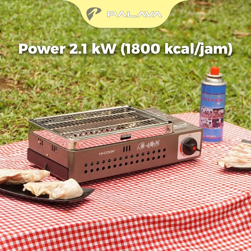 SHIWAYA Hi-Cook Kompor Gas Portable BBQ Panggang Portable campervan camping