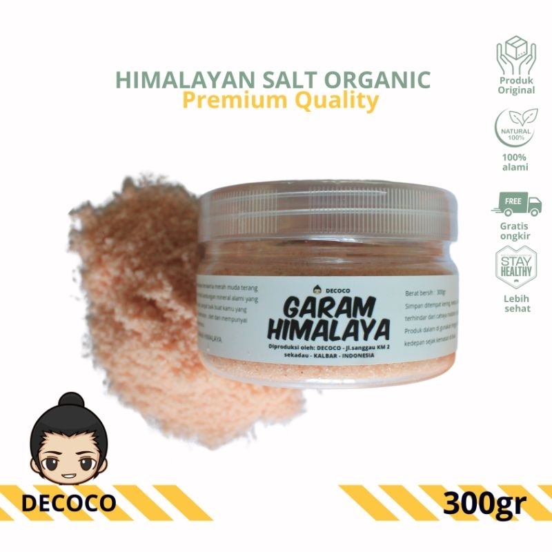 

DECOCO HIMALAYA SALT - GARAM HIMALAYA - GARAM ORGANIC - GARAM NATURAL - GARAM TANPA RAFINASI - GARAM SEHAT - GARAM RENDAH NATRIUM - GARAM MURNI