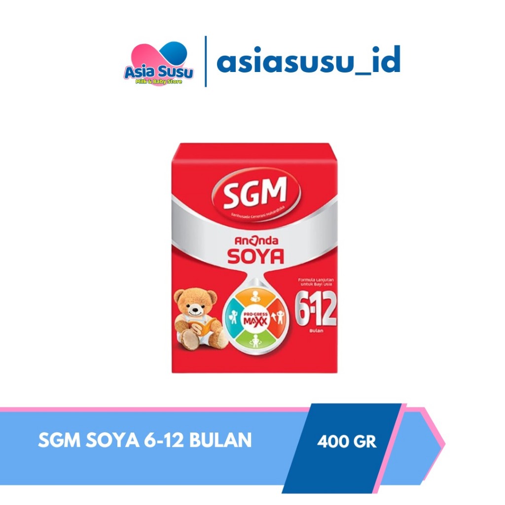 SGM Ananda Soya Susu Formula Bayi 6-12 Bulan 400gr / 0-6 Bulan 200gr