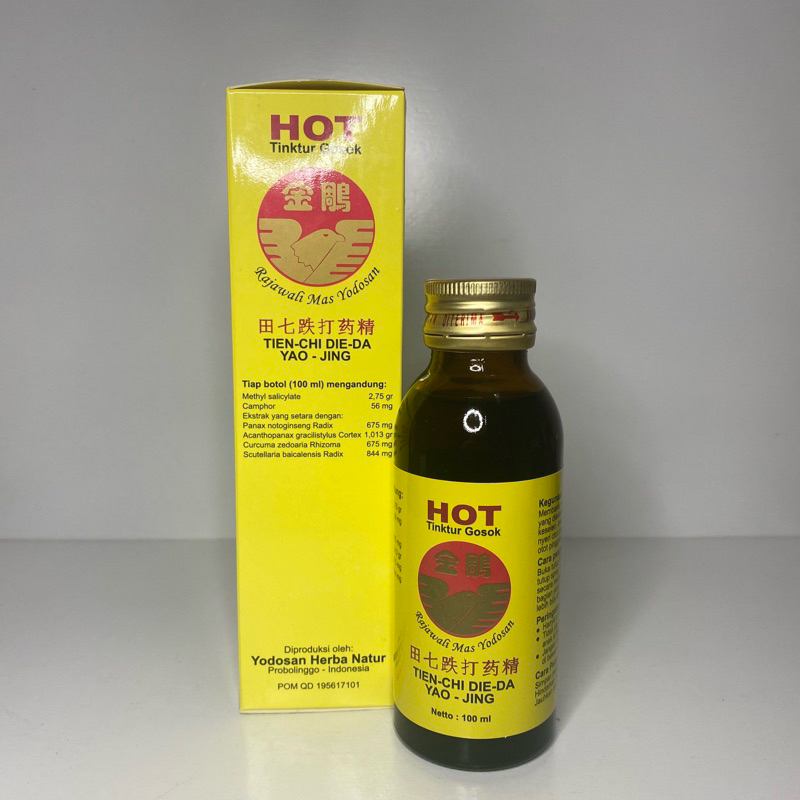 [100 ml] TINKTUR GOSOK RAJAWALI MAS YODOSAN | TIEN CHI DIE DA YAO JING | UNTUK PEGEL NYETI OTOT KESE