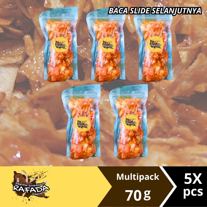 

Keripik Singkong Balado Pedas manis balung kethek manggleng ukuran 70 g - Multipack 5 pcs