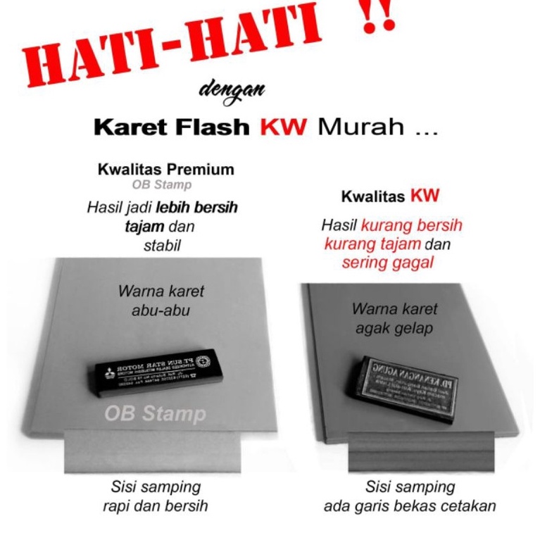 

KODE W95N Karet Stempel Flash 33cm x 15cm x 7mm