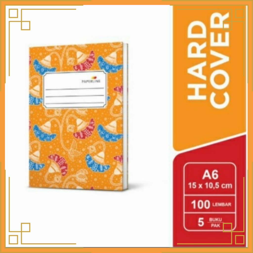 

PAPERLINE Buku hard cover A6/oktavo isi 100