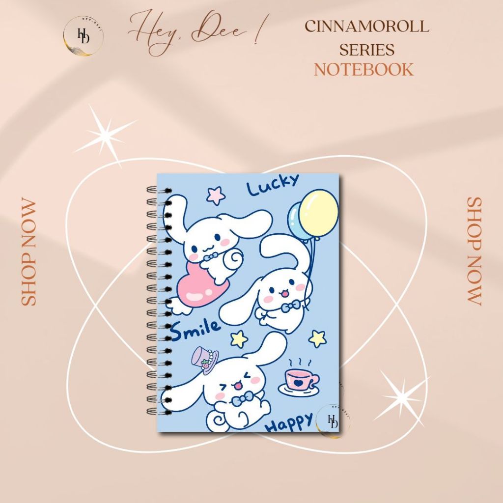 

HeyDee Notebook A5 Spiral CINNAMOROLL SERIES
