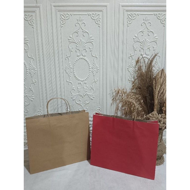 

Paper Bag + Blank Card / Hampers / Tas Kertas Untuk Penambahan Gift