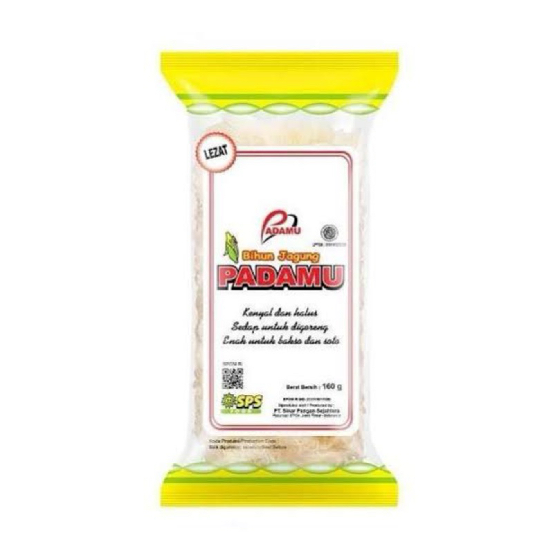 

BIHUN JAGUNG PADAMU 160GR PACK ISI 2 PCS