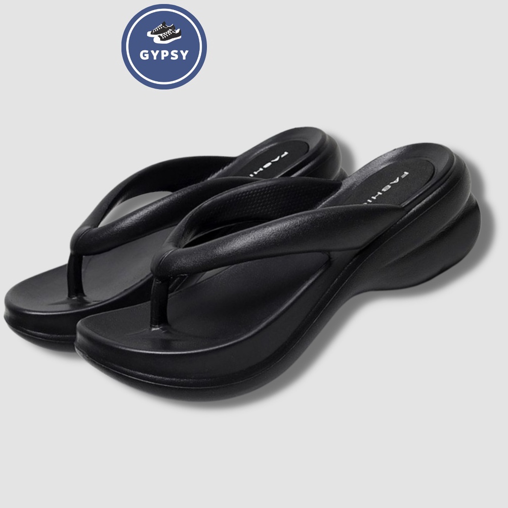 KODE V96B Gypsy  Sandal Slide Wedges Wanita Bahan SOFT Empuk Nyaman Tinggi Jelly Anti Slip Kualitas 