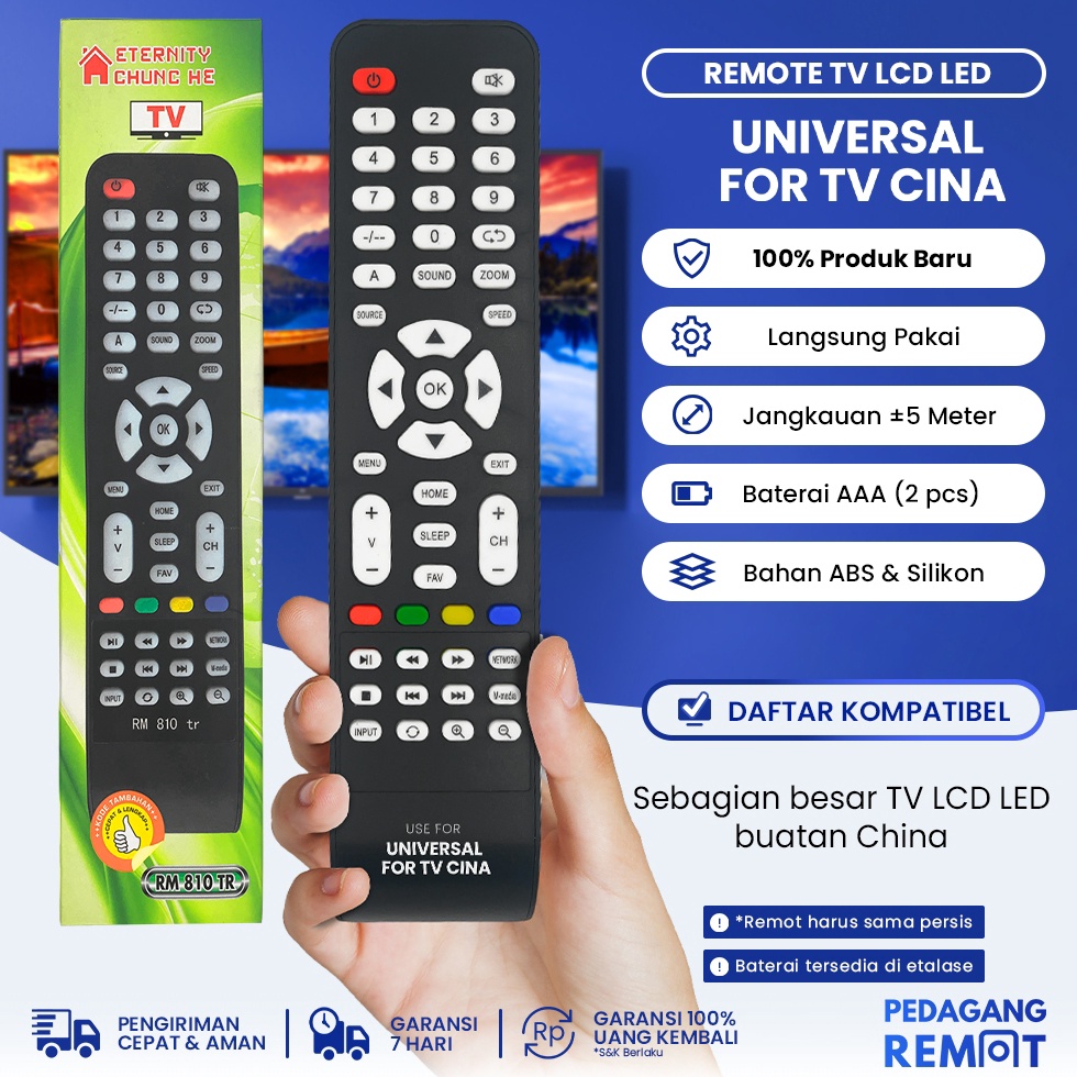 MURMER Remot Remote TV Mesin China LCD  LED Multi Universal