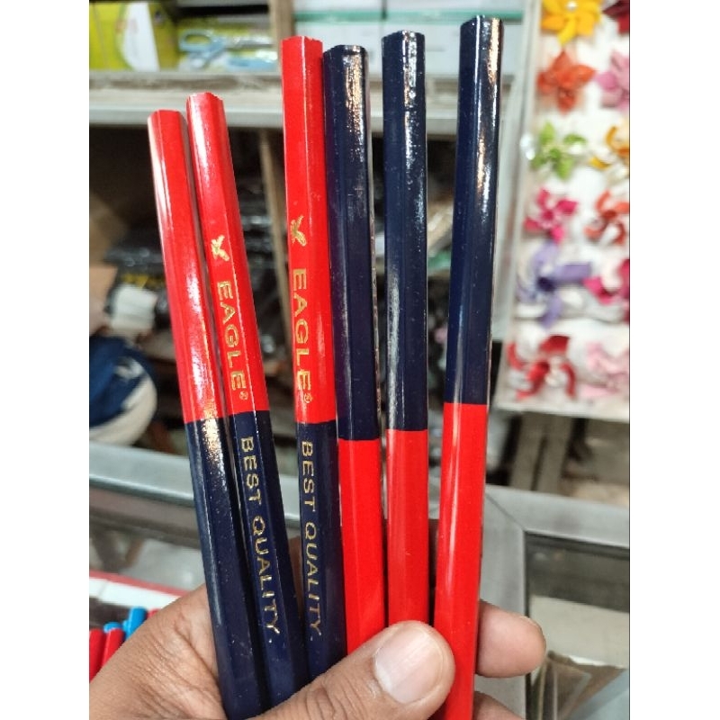 

BESAR ECER PENSIL MERAH BIRU EAGLE BRAND, PENSIL JAHIT MURAH, PENSIL JAHIT, PENSIL PENANDA