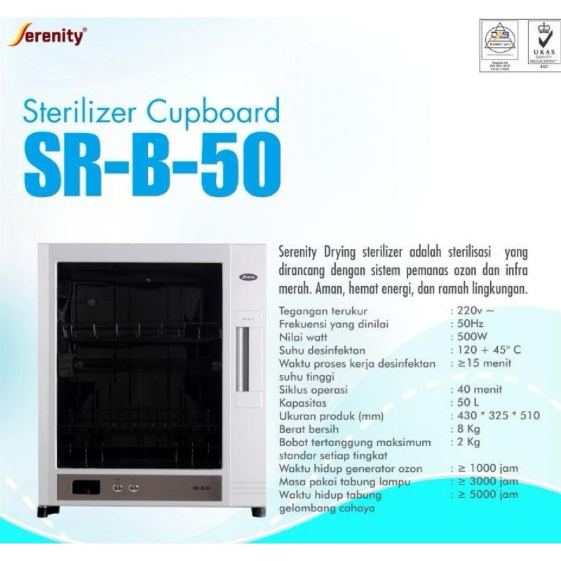 Sterilisator 1 Pintu Serenity