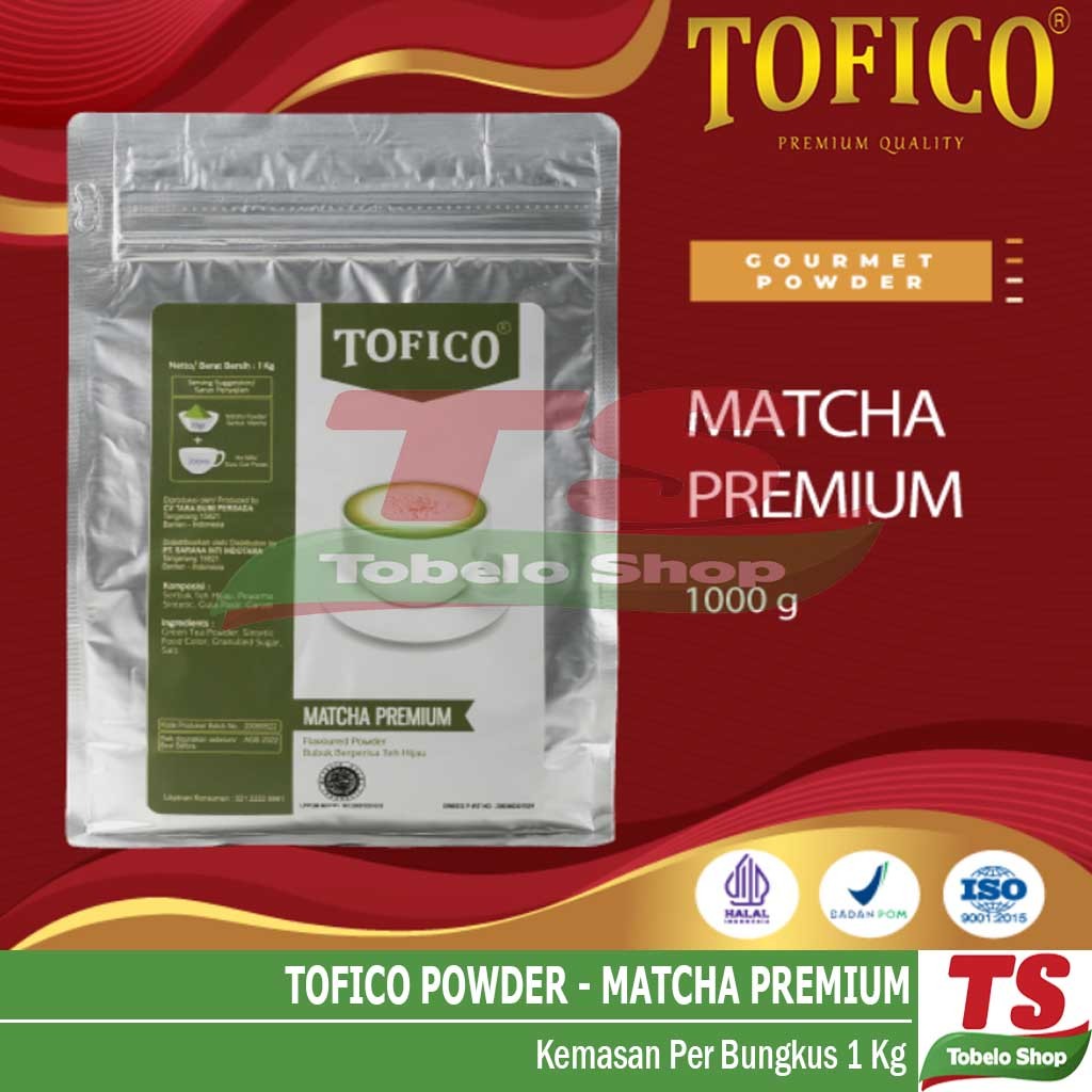 

TOFICO POWDER MATCHA PREMIUM / TOFICO MATCHA POWDER PREMIUM / BUBUK MINUMAN MATCHA