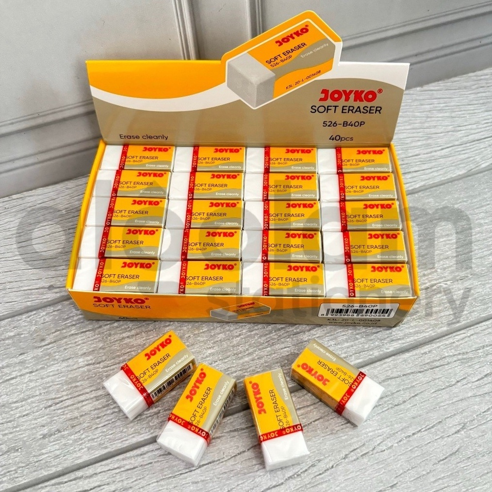 

KODE Y92V SATU PACK 4 PCS Penghapus Kecil Putih Joyko