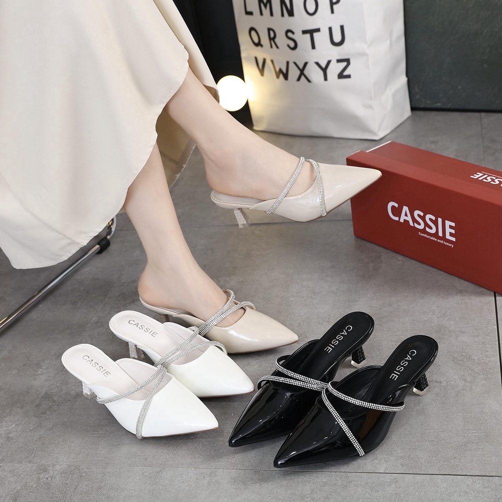 KODE E9W CASSIE High Heels wanita import Sepatu heels wanita  AA3  Sepatu Pesta wanita 6cm