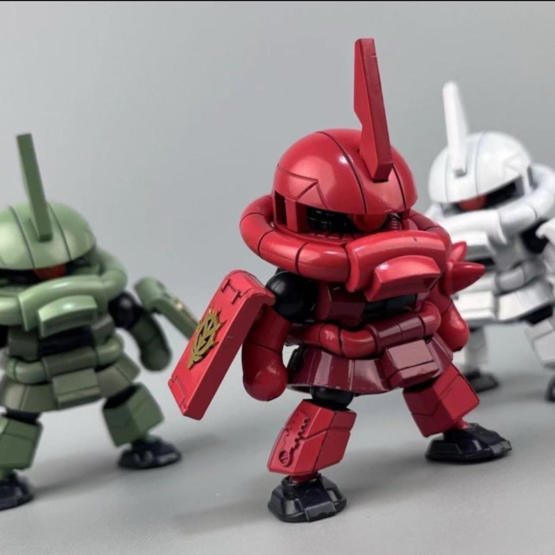 SD Zaku Super Star Model Magic Three Warriors Zaku Wave 3 Pcs (Chars, Zaku II, Shins)