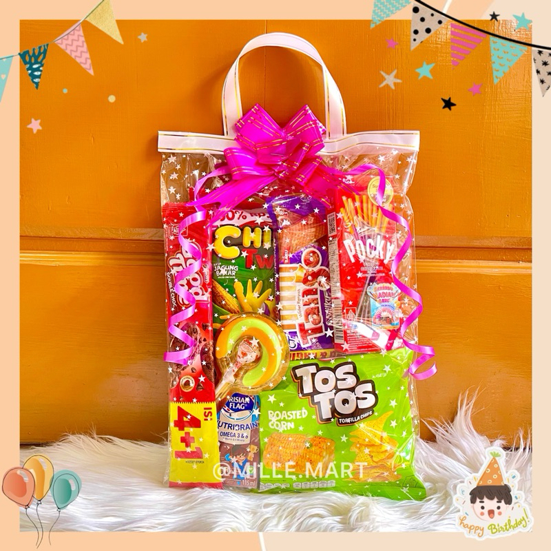 

Paket Ulang Tahun Anak premium/Bingkisan Ulang Tahun Anak/Souvernir Pesta Ulang Tahun/Hampers Ulang Tahun Anak/Paket Makanan Ringan Anak