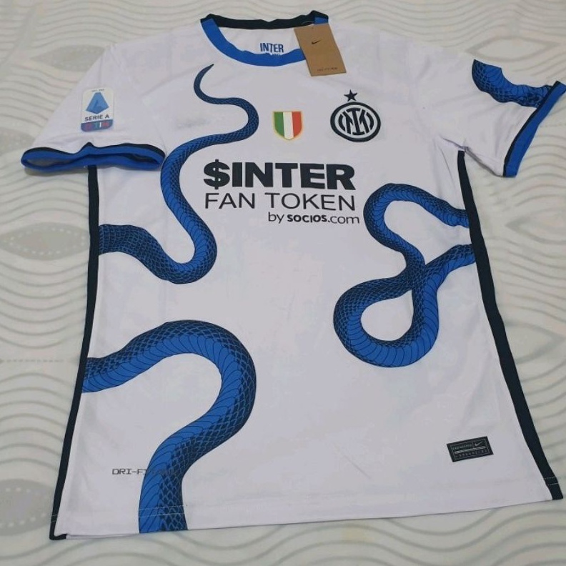 PROMO JERSEY INTER MILAN AWAY 222 JERSEY FULL SPONSOR  SCUDETTO SERI A