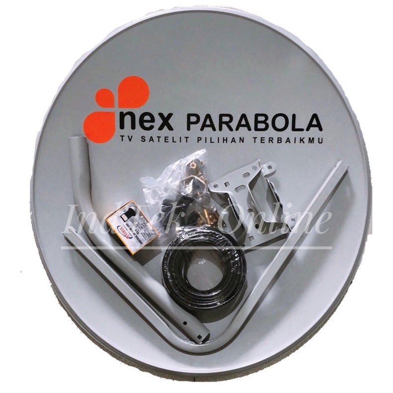 KODE X3F Dish ODU SET Parabola NEXPARABOLA Ku Band Offset Komplit Kabel  LNB Ku Band