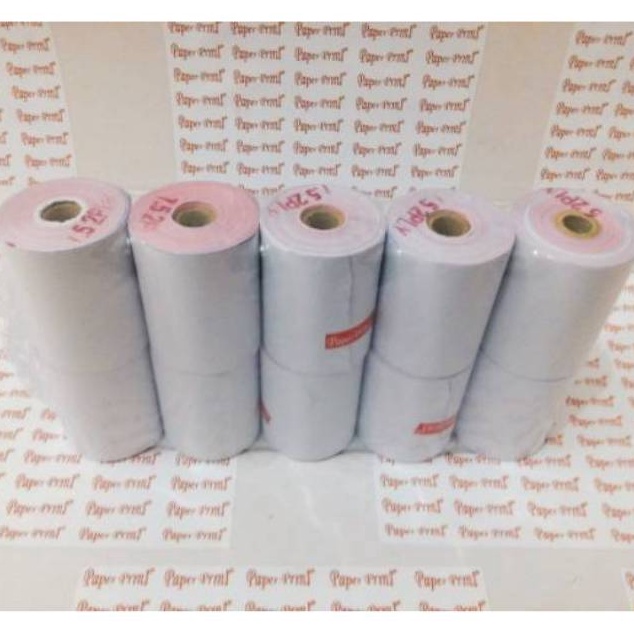 

KODE W49I Kertas struk kasir HVS 2ply 75x65 paper prins