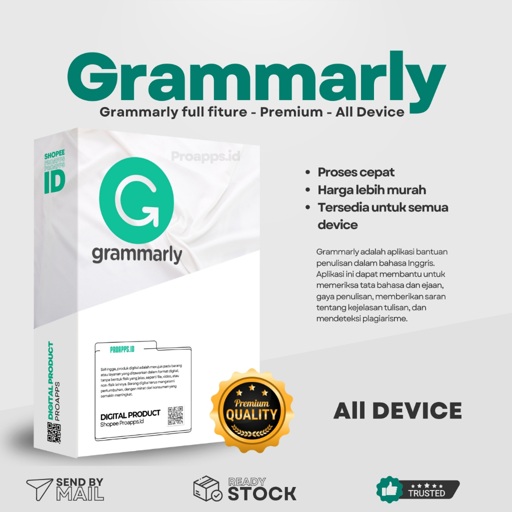 #094 Grammarly Premium All Devices Pro Grammarly Pro Premium - Grammarly IOS ANDROID PC WEB - Gramma
