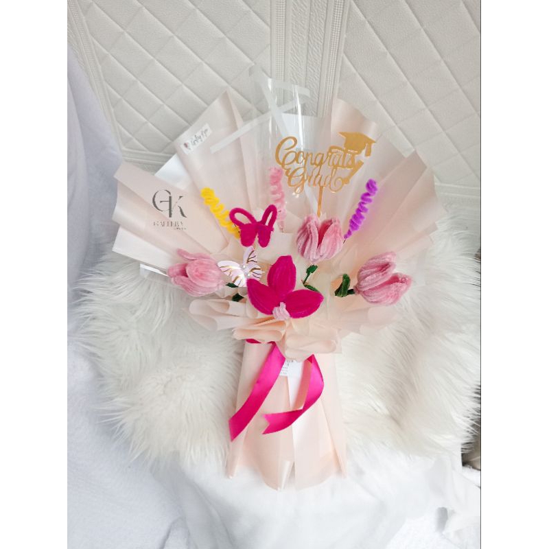 Pipe Cleaner Bouquet Gallery Keyra | Buket Wisuda Malang