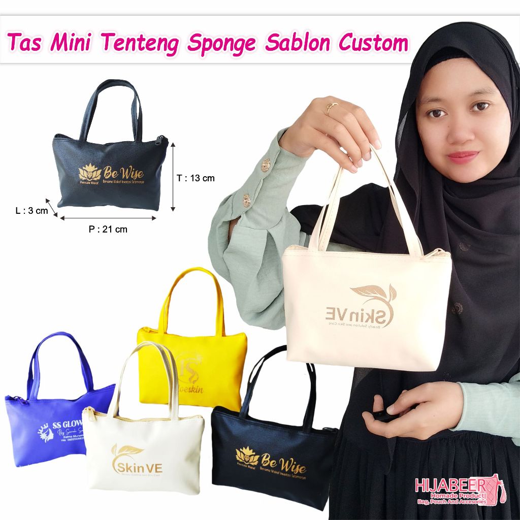 Tas Sablon Spunge Tenteng - Tas Sablon Free Sablon