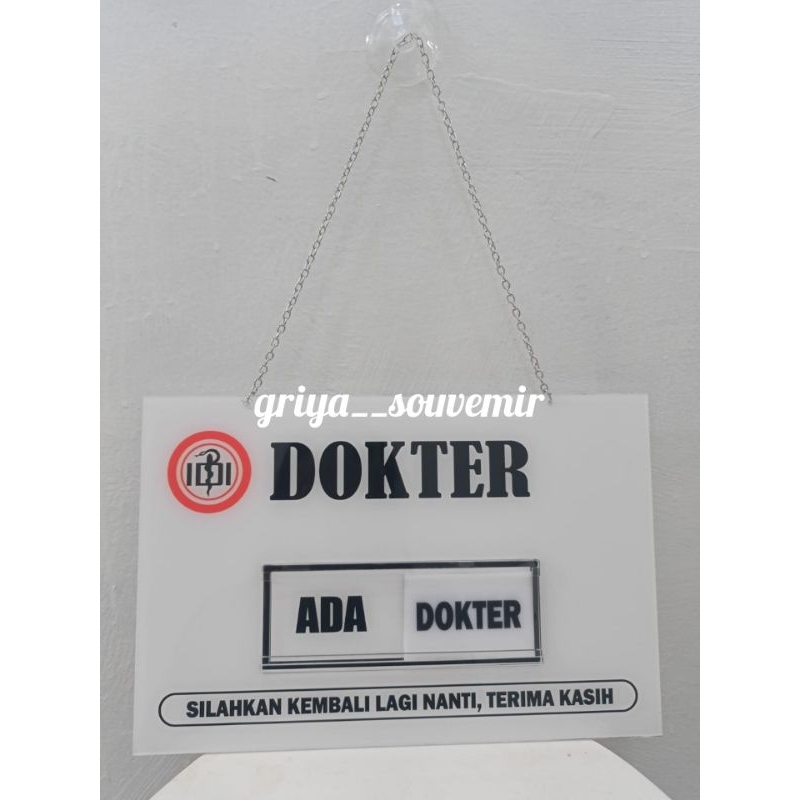 Papan Nama Dokter/Plang Dokter/Papan Akrilik/Plang Praktek Custom