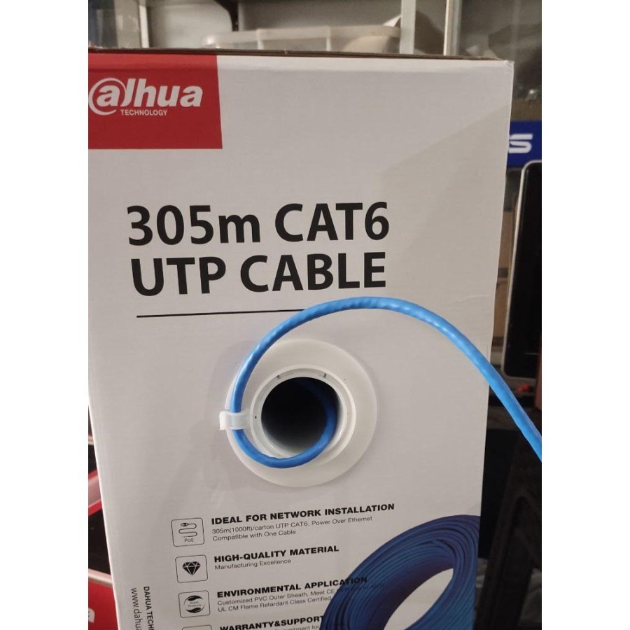 Kabel LAN Dahua CAT6 1 Rol 305M | Kabel UTP CAT6 Kabel LAN Dahua CAT6 1 Rol 305M