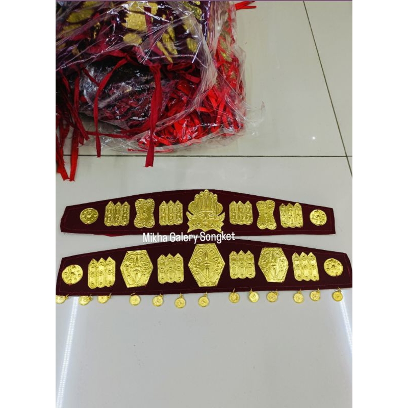 Sortali Pengantin Premium Motif Baru +Maron Sortali Pengantin