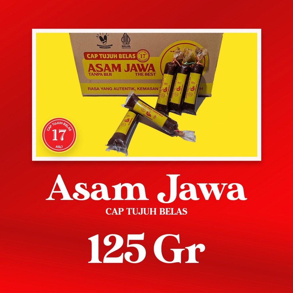 

Asam Jawa tanpa biji (daging) 125gr cap tujuh belas 17