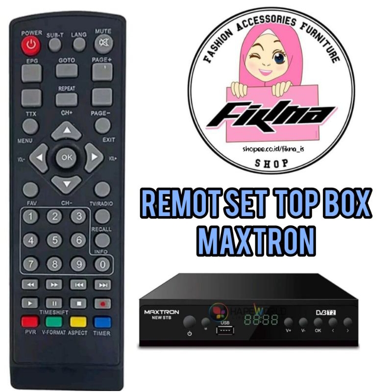 REMOT SET TOP BOX  MAXTRON TANPA SETTING