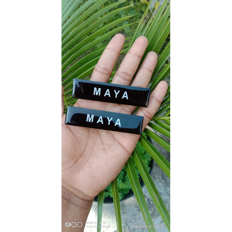 

Name tag / Nama Dada Akrilik Full Black