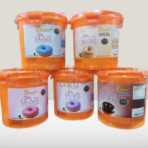 

Elmer Dip Glaze Donat 1 Kg - Donut Topping 1Kg/ Toping coklat vanilla tiramisu blueberry strawberry