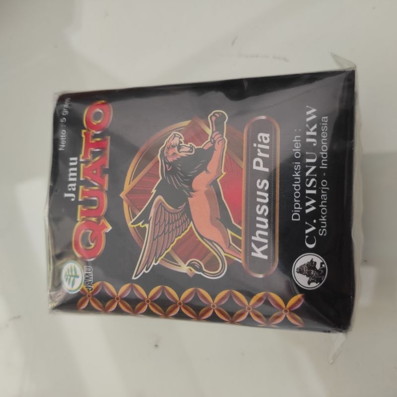 

JAMU WISNU QUATO (1 pack isi 10 sahset) /JAMU/MINUMAN/GINSENG/KESEHATAN