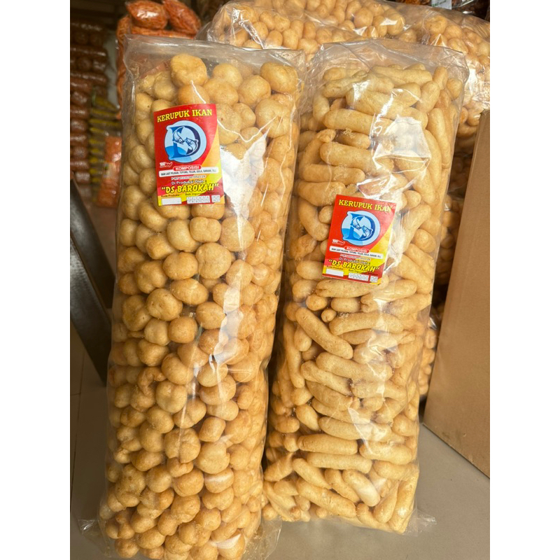 

Kerupuk Tengiri mojokerto bulat & panjang 1kg & 500gr