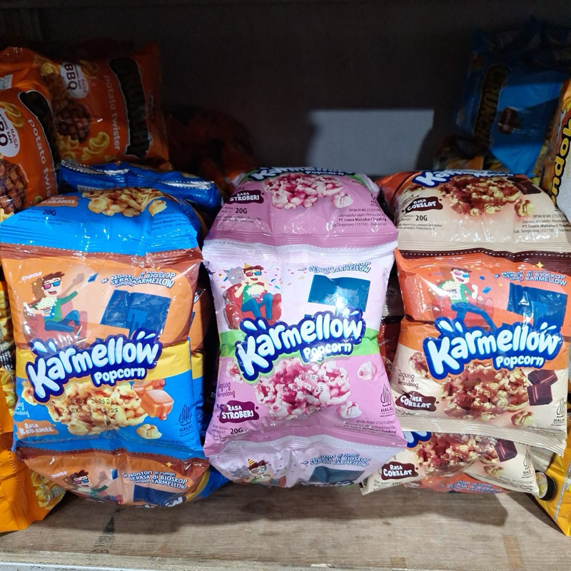 

KARMELLOW popcorn 20gram renteng