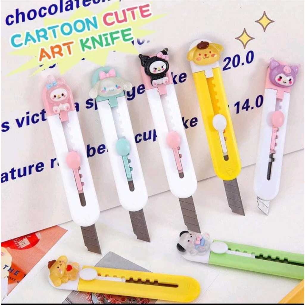 

Cutter Mini Cloud Shape Cutter Kecil for School and Art Safety Cutter Cinnamoroll Kuromi