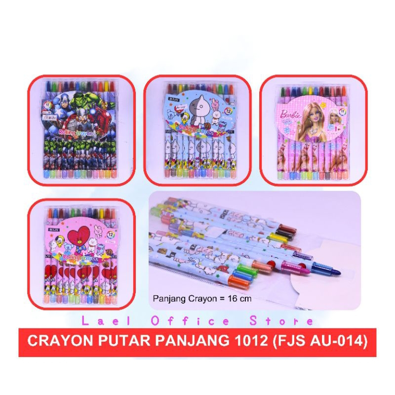

Crayon Putar 12 Warna Panjang / Krayon Putar 12 Warna Panjang / Crayon Fancy Putar / Krayon Fancy Putar Set Panjang