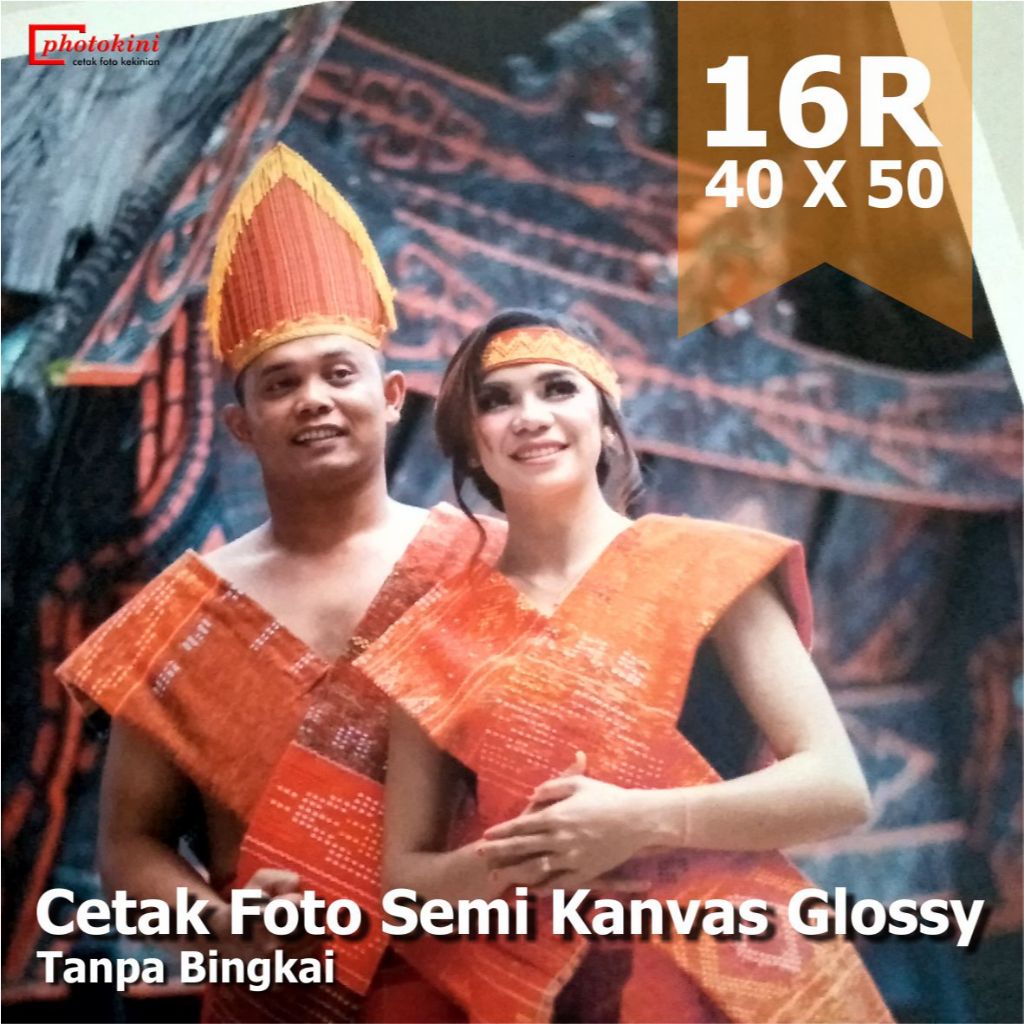 Cetak Foto Photo Semi Kanvas Canvas Glossy 16R Tanpa Bingkai