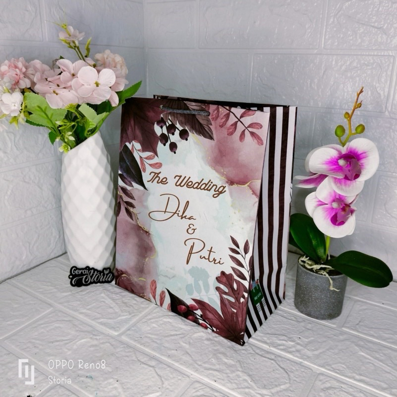 

PAPERBAG MOTIF EXCLUSIVE 20x10x25 / paperbag motif rustic MJ013