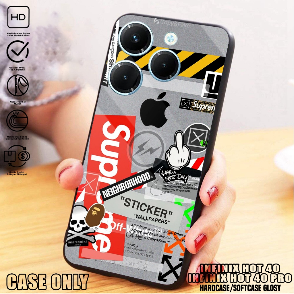 Case  INFINIX HOT 40 / INFINIX HOT 40 PRO  - Casing INFINIX HOT 40 / INFINIX HOT 40 PRO [ BA ] Silik