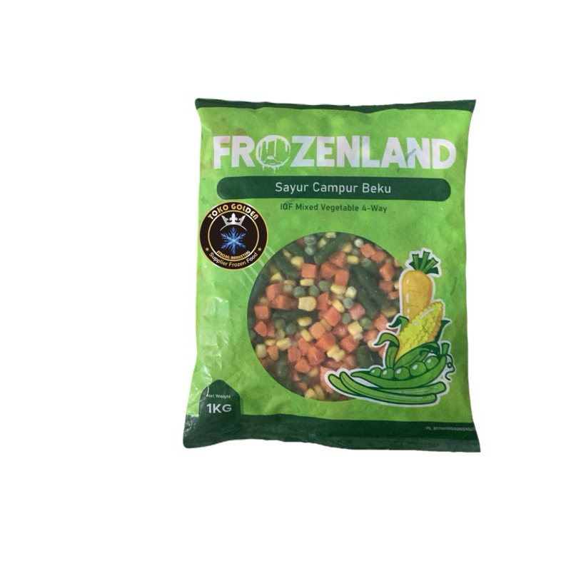 

Frozenland sayur campur 4 Way /mixed vegetable 4 way 1kg